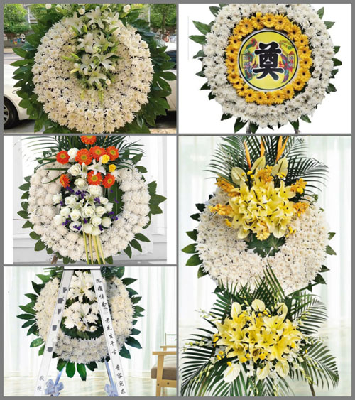 湖北孝感市安陆市雷公镇陡坡村花圈速递
